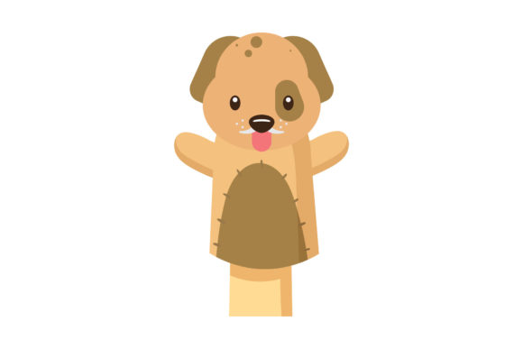 Animal Dog Cute Puppet Vector: A Playful Design Asset for Creative Projects