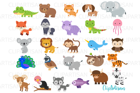 Animals A to Z Clipart: Your Complete Animal Alphabet Toolkit