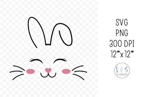 Bring Easter to Life with Bunny Face Cute Animal Graphics