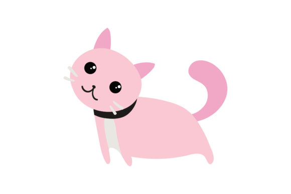Bringing Playful Charm to Your Designs with Cat Animal Cute Vctor