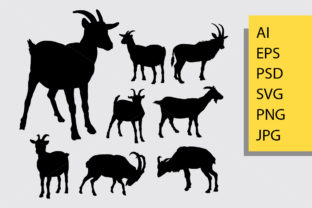 Goat Animal Silhouette: A Timeless Design Asset