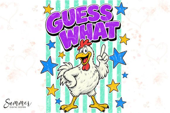 GUESS WHAT Chicken Animal Pun Sublimatio