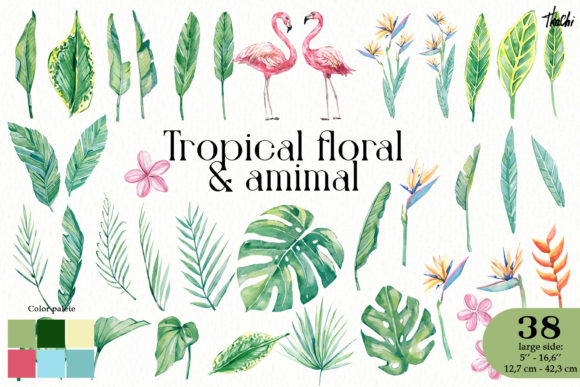 Tropical Watercolor Animal Png: Your Summer Design Toolkit