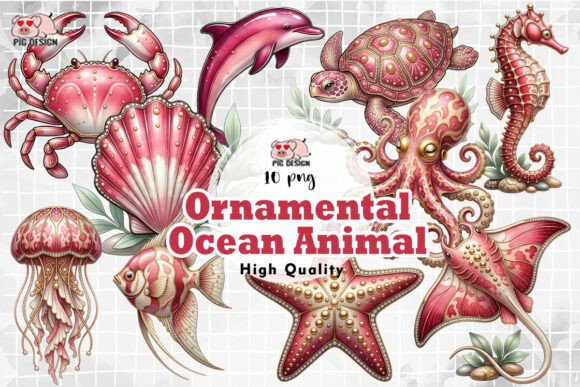 Unlocking the Deep: Ornamental Ocean Animal PNG for Your Projects