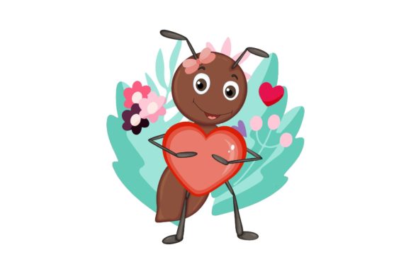 Valentine Little Pretty Animal: A Whimsical Design Asset